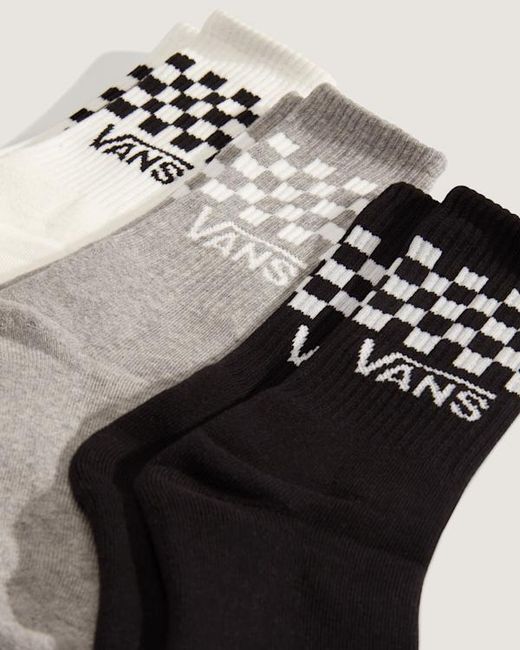 Vans Black Kids Classic Crew Socks (3 Pairs) Size: Xs ​13-2.5​