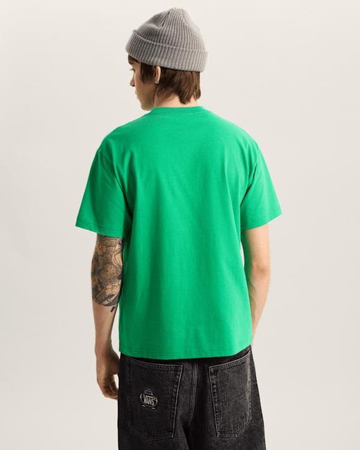 Vans Green Stretch Logo T-Shirt for men