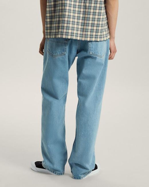 Vans Blue Check-5 Straight Denim Pant Light Stonewash for men