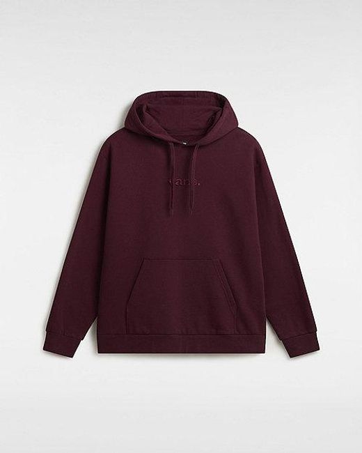 Vans Red Essential Relaxed Pullover Hoodie for men