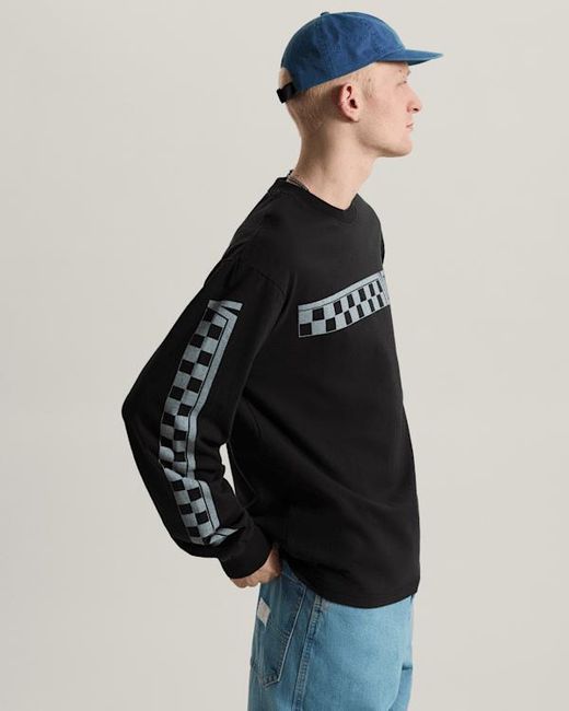 Vans Black Racing Long Sleeve Sweatshirt for men