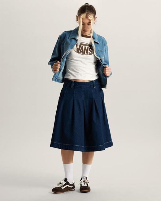 Vans Blue Authentic Chino-Jeansrock, Damen, Größe