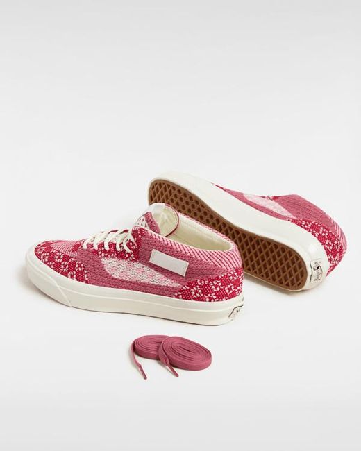 Vans Pink Premium Half Cab Shoes for men
