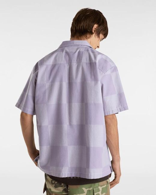 Vans Purple Kessler Checkerboard T-Shirt for men