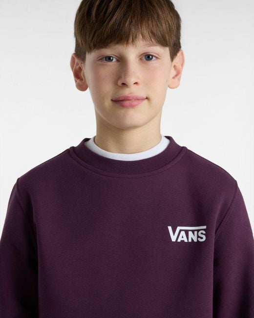 Vans Jungen Exposition Check Crew Sweatshirt in Purple für Herren