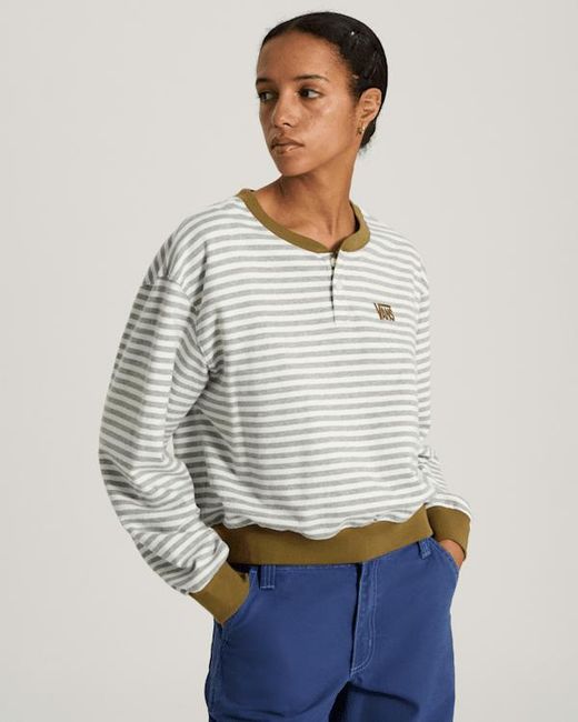 Vans Gray Molly Long Sleeve Henley