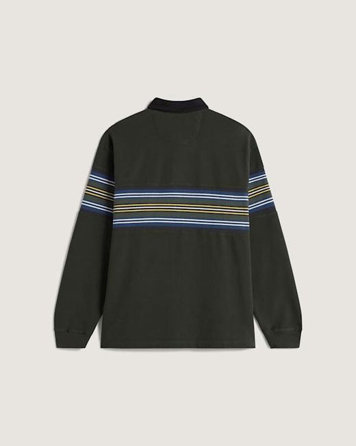 Vans Black Surge Rugby Long Sleeve Shirt for men