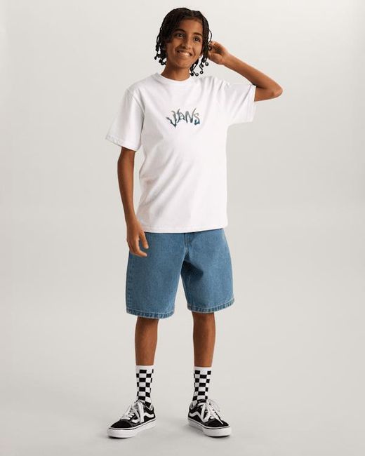 Vans White Kids Wild Circle T-Shirt (8-14 Years)