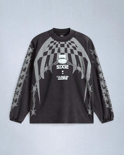 Vans Act Of Disagreement Hazard Langarm-T-Shirt, Herren, Größe in Black für Herren