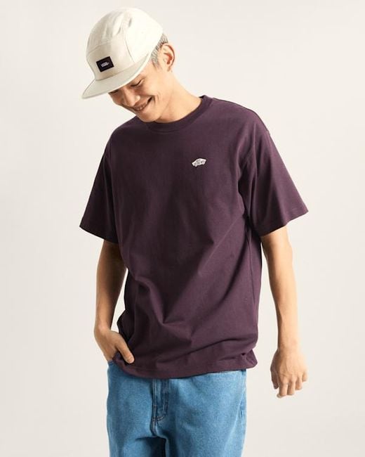 Vans Style 76 Loose Fit Kurzarm-T-Shirt, Herren, Größe in Purple für Herren