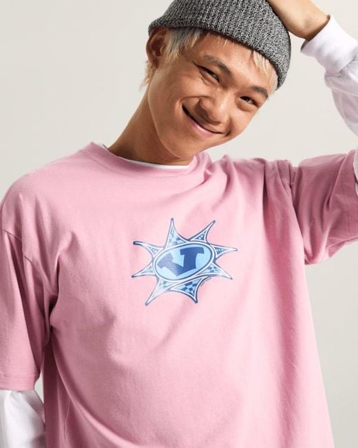 Vans Star Checker T-Shirt, Mann, Größe in Pink für Herren