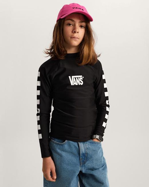 Vans Black Kids Rashguard (8-14 Years)