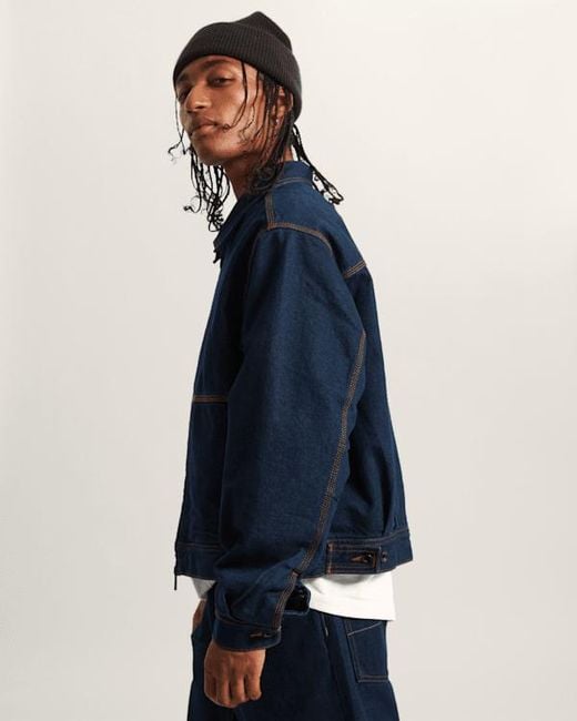 Vans Blue Premium Denim Station Jacket for men