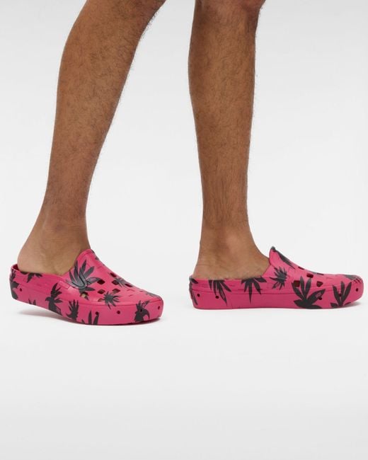 Vans Pink Slip-on Mule Trk Surf Essentials Schuhe