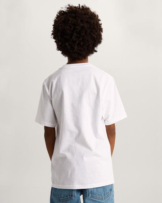 Vans White Kids Wavy Script T-Shirt (8-14 Years)