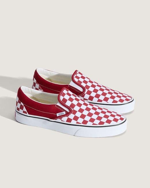 Vans Slip-On Checkerboard Schuhe, Herren, Größe in White für Herren