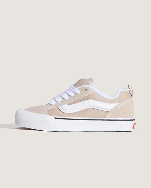 Vans White Knu Skool Shoes for men
