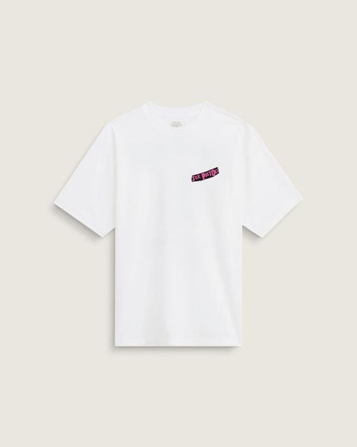 Vans White Sex Pistols Run Wild On The Ss Tee for men