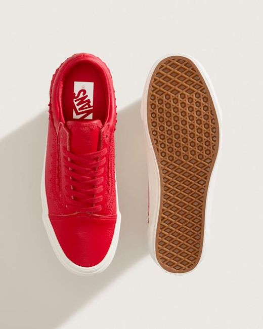 Vans Red Premium Old Skool Shoes for men