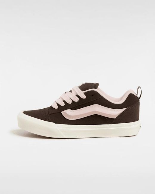 Vans Pink Knu Skool Shoes for men