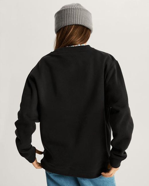 Vans Black Kids Stretch Logo Crew Sweatshirt (8-14 Years)