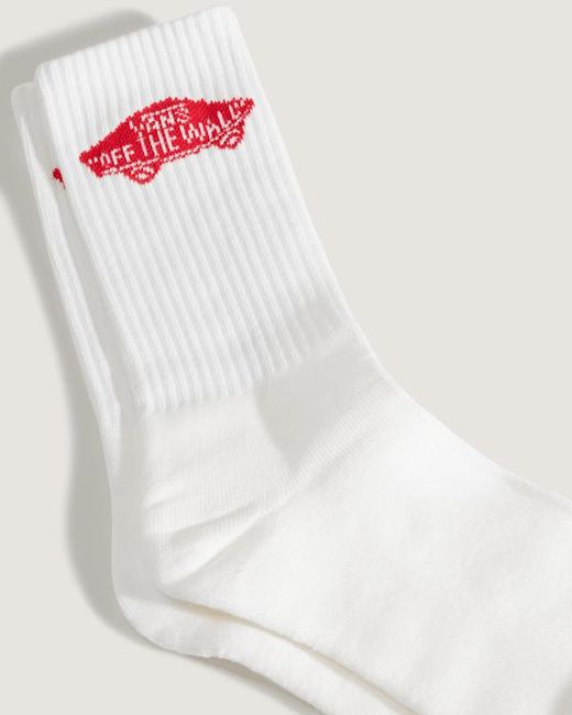 Vans White Classic Crew Socks (1 Pair) Size: M (5.5-8​ for men