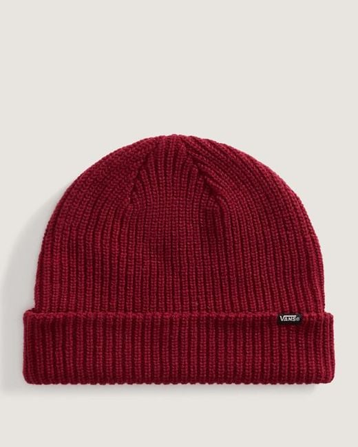 Vans Core Basic Beanie Mit Umschlag, Herren, Größe in Red für Herren