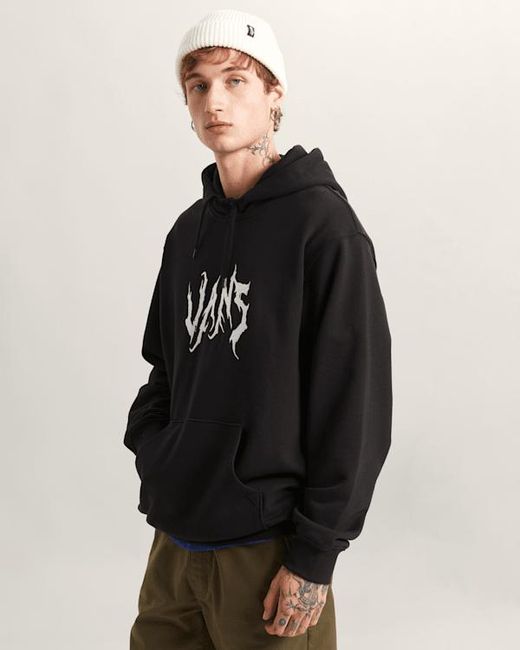Vans Black They Are Just Shoes Loose Pullover Hoodie for men