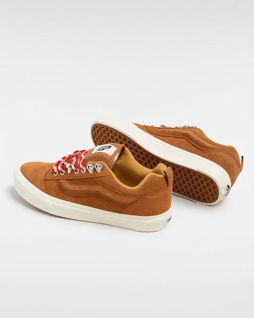 Vans Brown Knu Skool Shoes for men