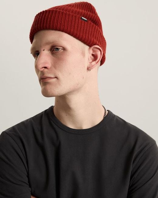 Vans Core Basic Cuff Beanie, Grootte in het Red voor heren