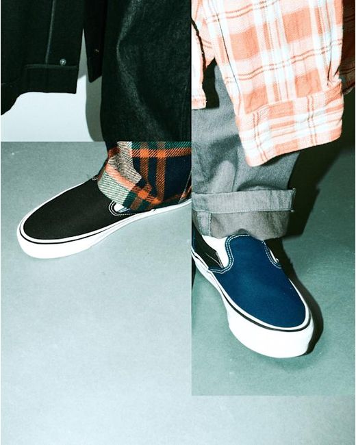 Vans Otw By X Engineered Garments Classic Slip-On 98, Herren, Größe in Blue für Herren