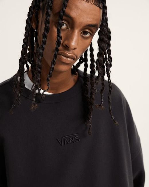 Vans Black Premium Logo Crew Sweatshirt for men
