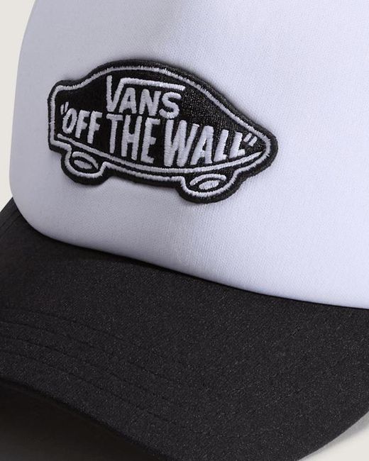 Vans White Kids Patch Curved Bill Trucker Hat