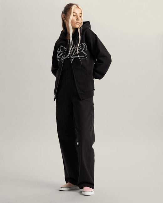 Vans Black Y2K Star Zip Pullover Hoodie
