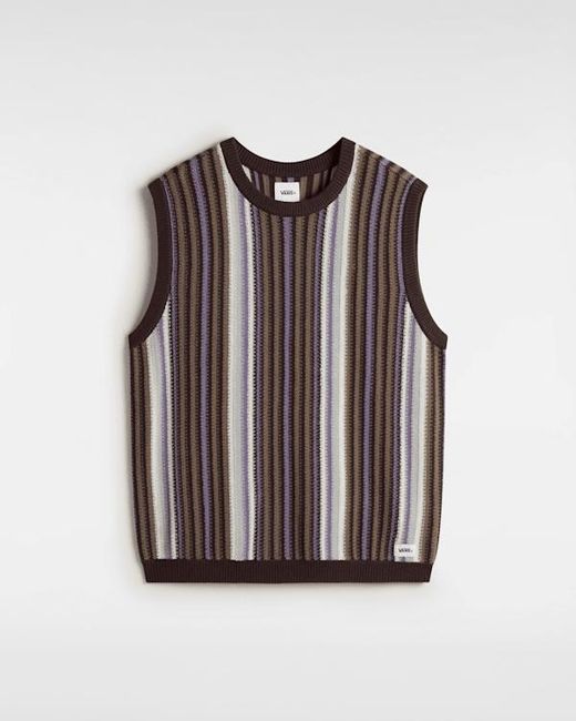 Vans Brown Premium Samuelson Sweater Vest for men