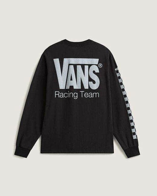 Vans Black Racing Long Sleeve Sweatshirt for men