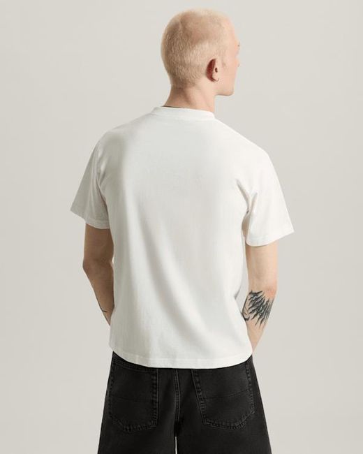 Vans White Stretch Logo T-Shirt for men