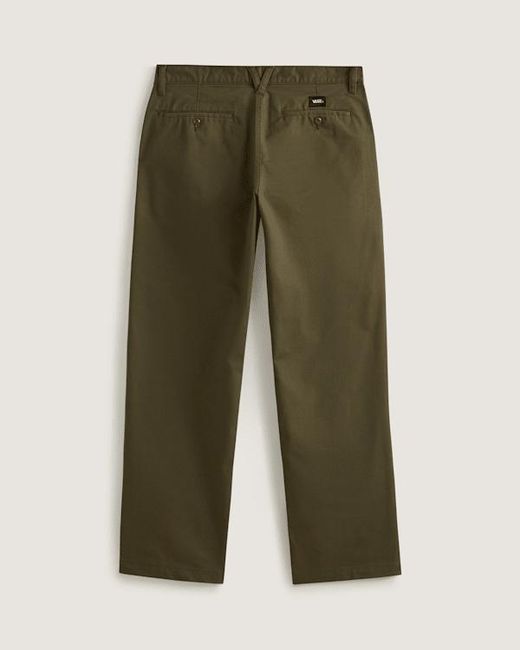 Vans Green Authentic Chino Straight Trousers for men