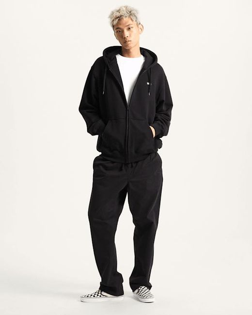 Vans Black Left Chest Ii Logo Pullover Hoodie for men