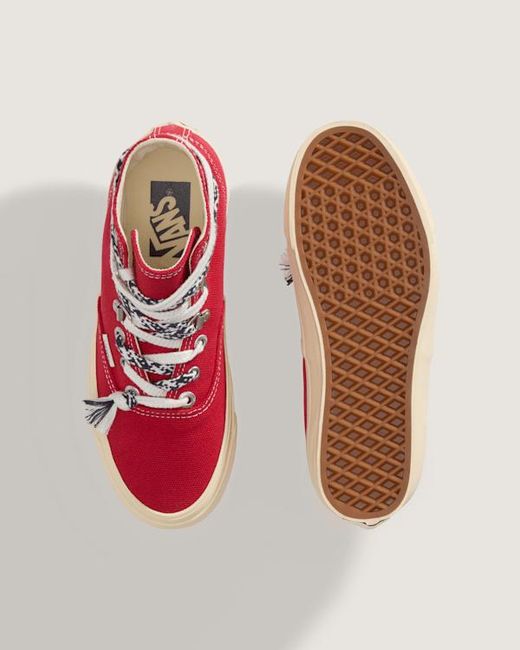 Vans Red Premium Authentic Hi 2.0 Shoes for men