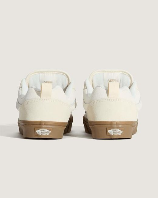 Vans White Knu Skool Shoes for men