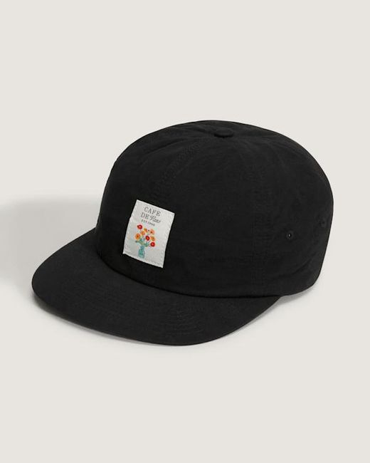 Vans Black Cafe Snapback Hat for men