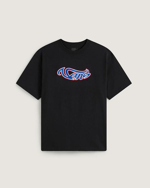 Vans Black Wavy Script T-Shirt for men