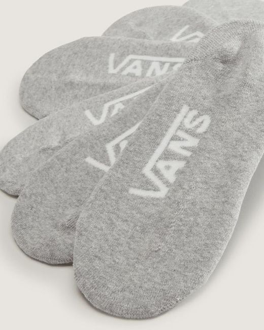 Vans Gray Classic No Show Socks (3 Pairs) Size: L (8.5-12​ for men