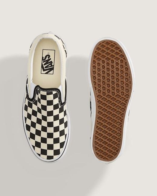 Vans Natural Classic Slip-On Platform Shoes