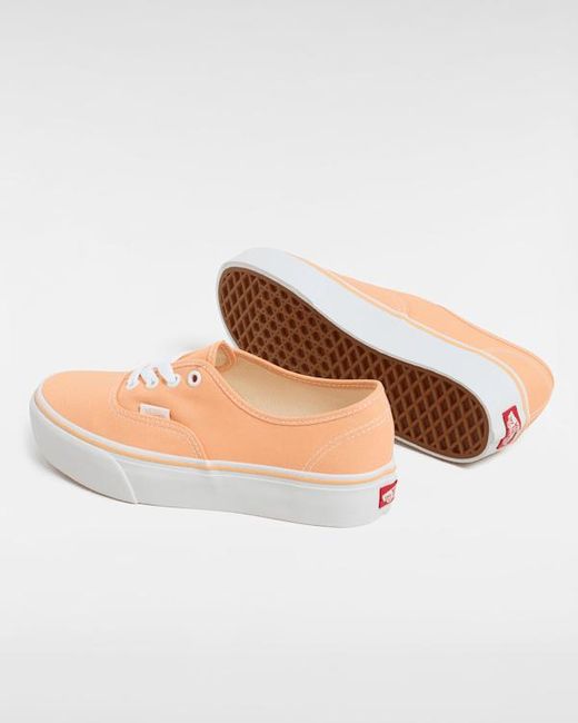 Vans Gray Authentic Platform Shoes