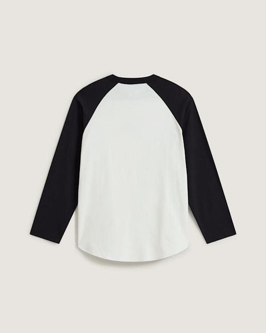 Vans Black Core Raglan Long Sleeve T-Shirt for men