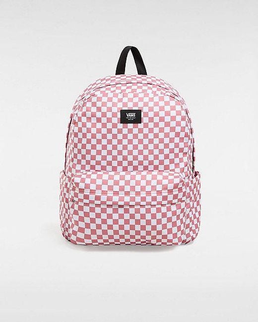 Vans Pink Old Skool Check Backpack