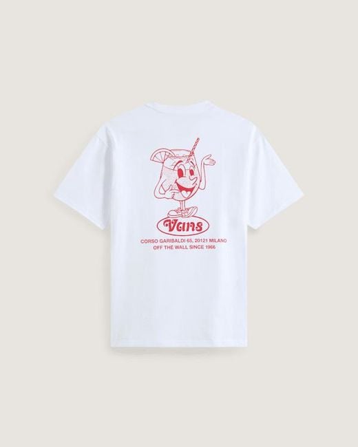 Vans White Milano Apertivo T-Shirt for men
