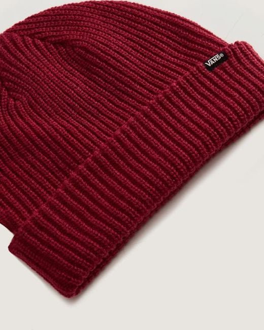 Vans Core Basic Beanie Mit Umschlag, Herren, Größe in Red für Herren